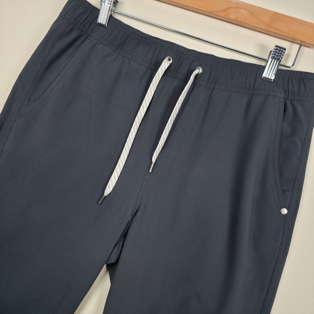 Vuori Kore Jogger Pants Mens M Charcoal Grey Drawstring Elastic Waist